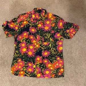 Flower Print Urban Outfitters Button Up